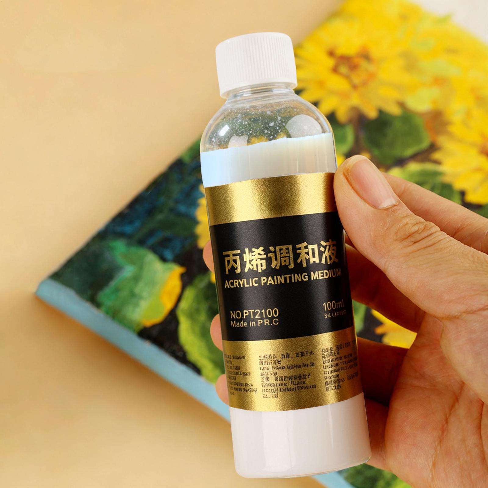 Home Improvement Man - アクリル絵の具用フローエイド 100ml アクリル絵の具用ポアリングメディウム カラーブレンディング用液体改良剤 パレット準備 クラフト用